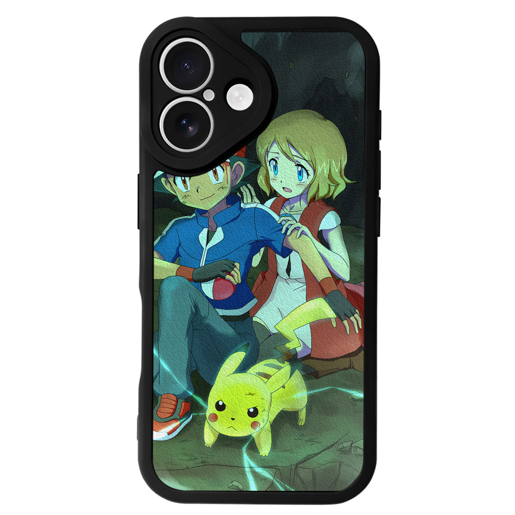 （画像用） ポケットモンスター Pokémon 【iPhone 16シリーズ対応】シリコンスマホケース（レザー調） 材質：シリコン